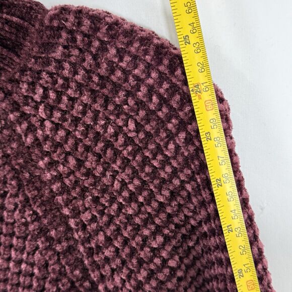 H&M Divided Women Chunky Knit Pullover Sweater Small Burgundy - Picture 13 of 16